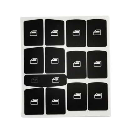 Panel Button for A6 Clima Decals Stickers Black Vinyl