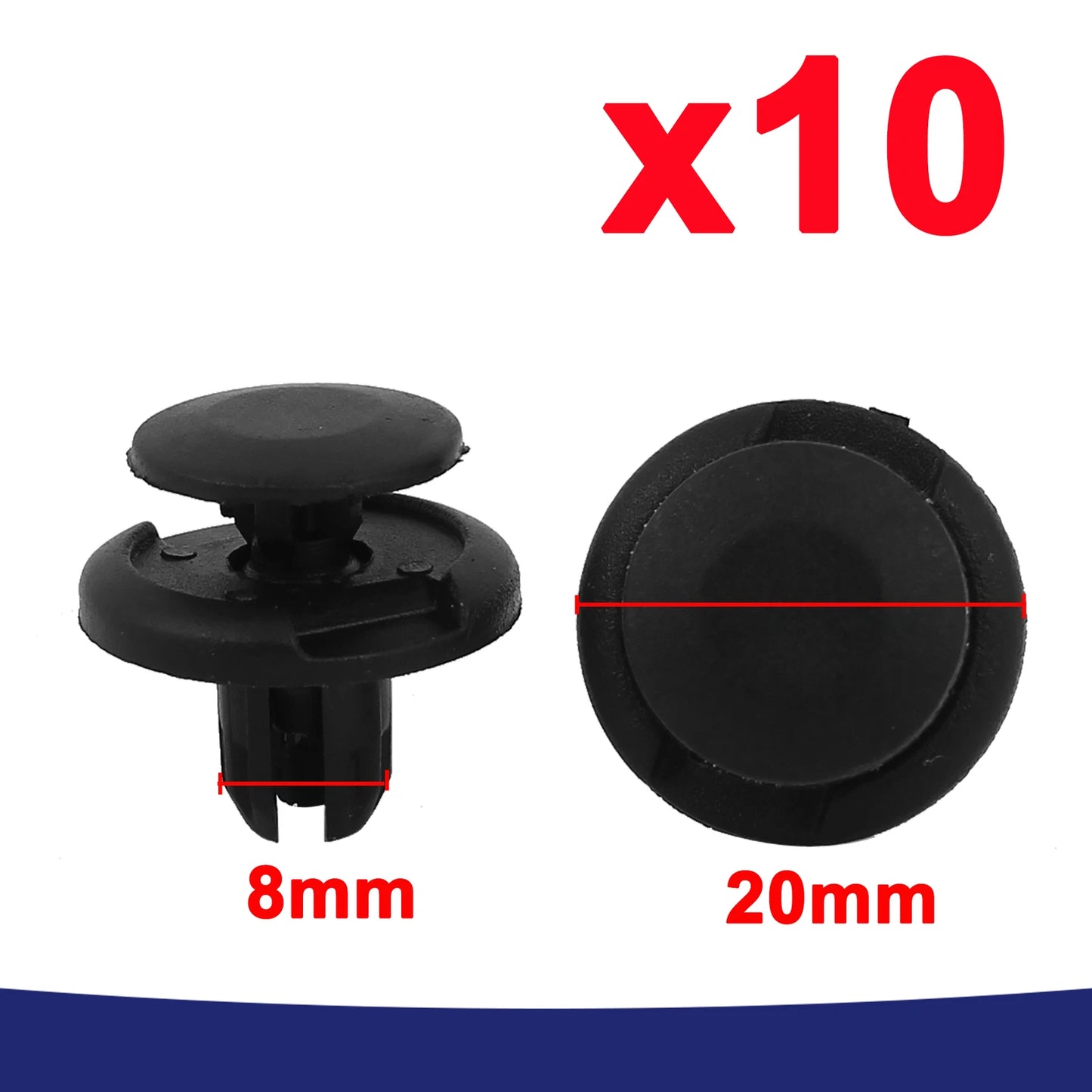Grille Wheel Arch Lining Splashguard Bumper Trim Clips for Honda