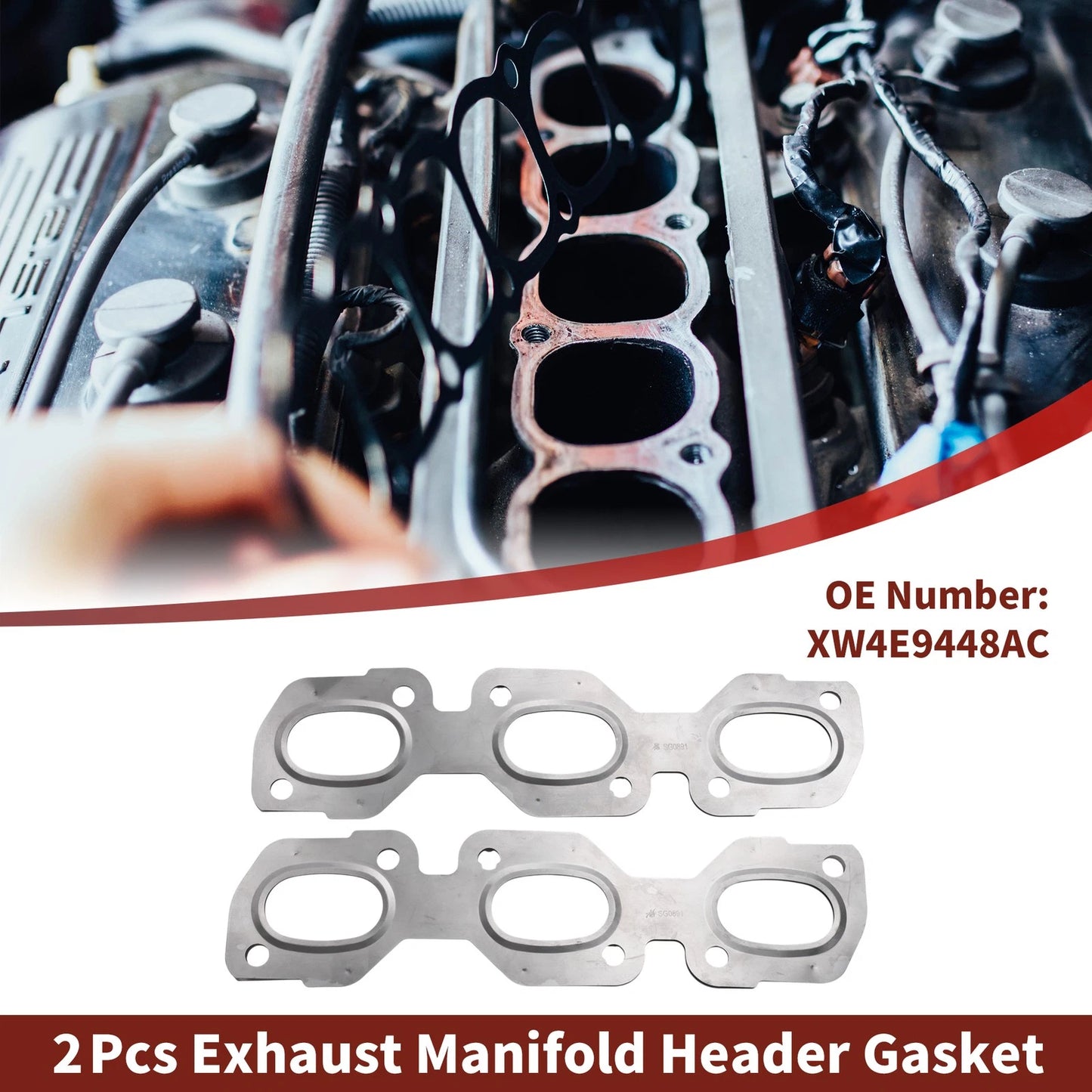 Exhaust Manifold Header Gaskets for Ford Fusion (2006-2012)