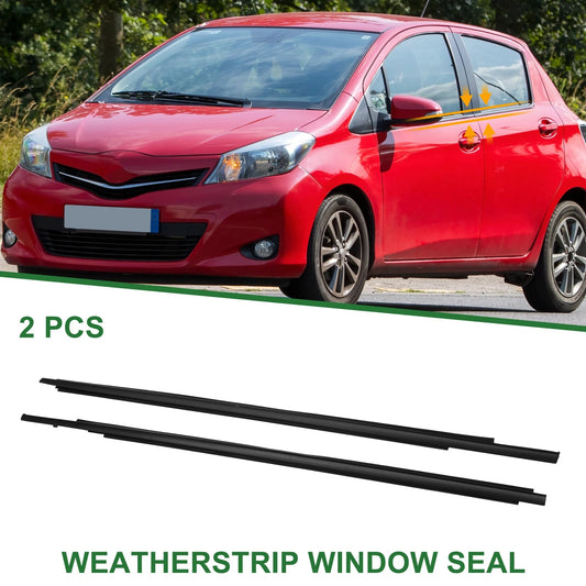 2 x Front Left & Right Weatherstrip Window Seal for Toyota Yaris