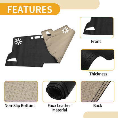Dashboard Cover for Toyota Corolla 2019-2021 Black Anti-Slip 1 x Piece