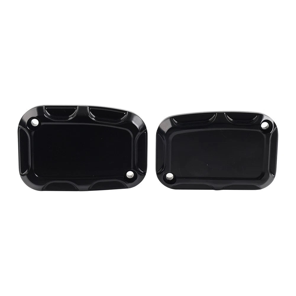 2 x Front Brake Master Cylinder Covers for Harley Street Glide, Road King, V-Rod