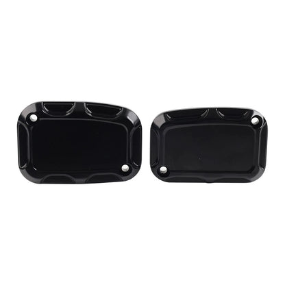 2 x Front Brake Master Cylinder Covers for Harley Street Glide, Road King, V-Rod