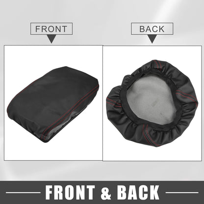 Center Console Armrest Cover for Toyota Highlander (2014-2023) Black Red Line
