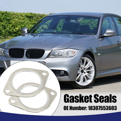 Exhaust Pipe Flange Gasket Seal for BMW E60 E71 E82 E88 E90 (2007-2013) - 2 x