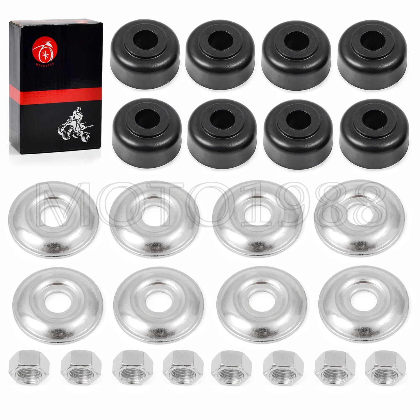 EZGO TXT/Marathon Front & Rear Shock Bushing Kit for Golf Cart (1989-2025)