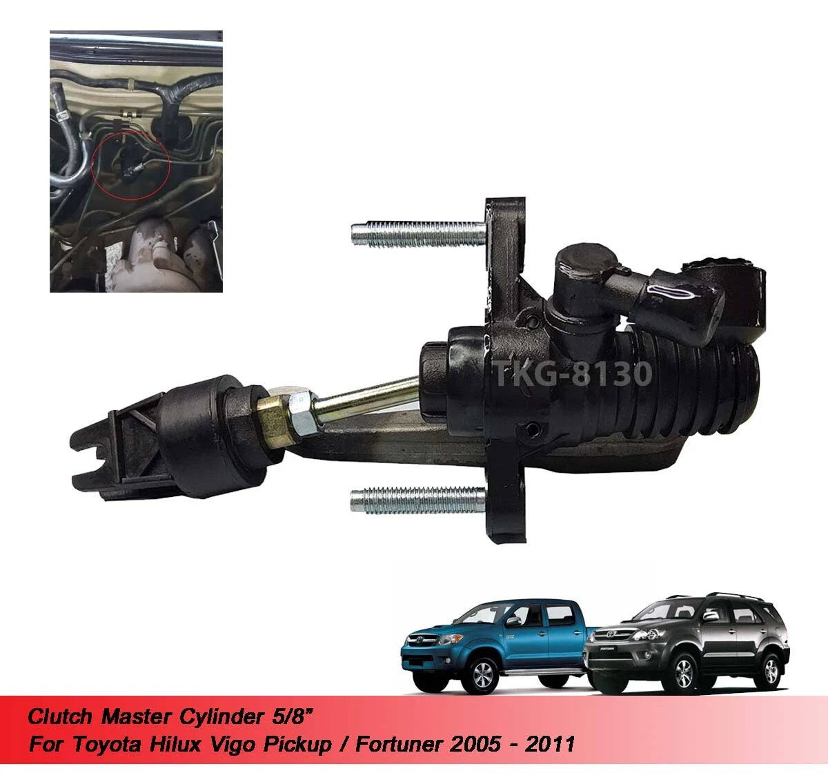 5/8" Clutch Master Cylinder for Toyota Hilux Vigo Fortuner (2005-2011)