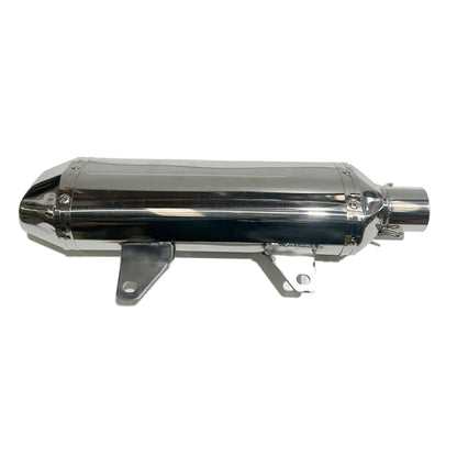 Stainless Steel Exhaust Pipe & Muffler for 200-300cc PIT Trail Quad Dirt Bike