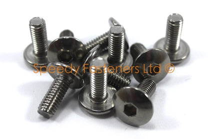 10x / Tornillos m6 X 16mm Pan Botón Cabeza Inoxidable for Rieju RS2 50 125