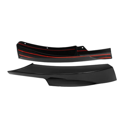 Gloss Black Front Bumper Splitter Lip Spoiler Cover 2x for BMW E90 E91 (2009-2012)