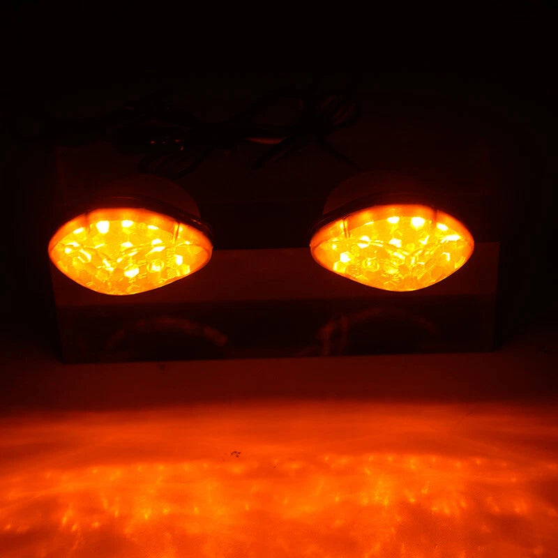 LED Flush Mount Front Turn Signal Lights for Honda CBR 1000 600 900 RR CB1000R