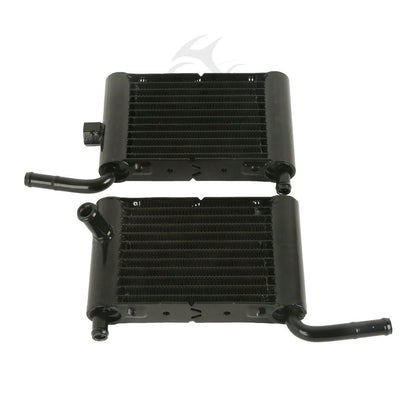 Black Lower Vented Fairing Radiator Cooler for Harley Touring (2014-2023)