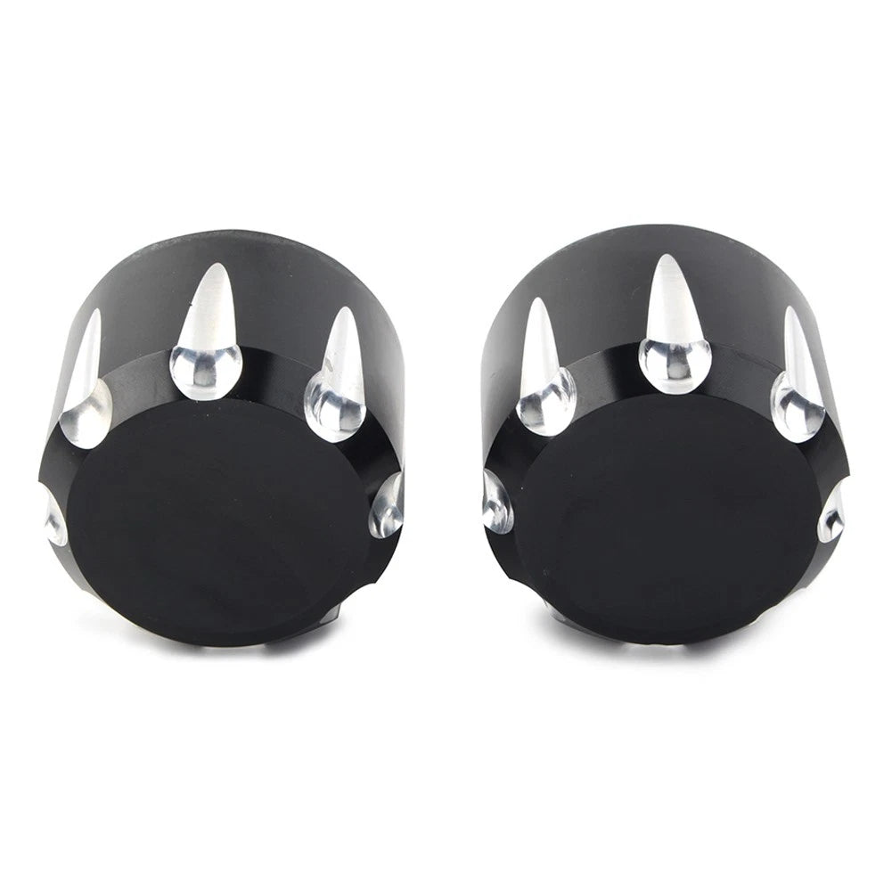 CNC Front Axle Cap Nut Covers for Harley Touring Road King Electra Glide (2009-2023)