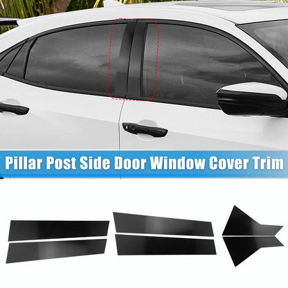 6 Pcs Pillar Post Side Door Window Covers for Honda Civic (2016-2023)