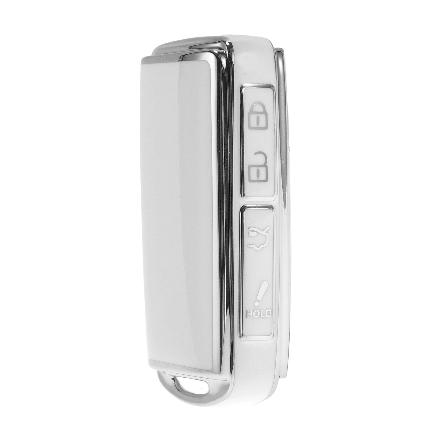 White & Silver TPU Silicone Car Key Case for Mazda 2/3/5/6