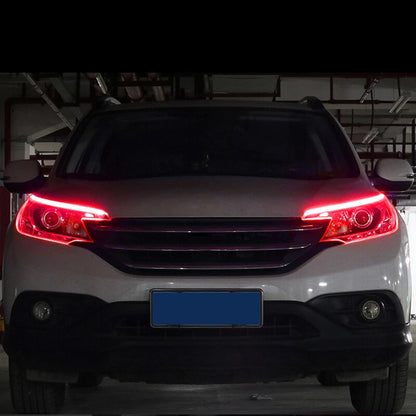 2 x 60cm Flexible LED Switchback Car DRL Tube Light Strip