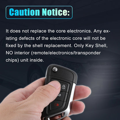 4 Button Key Fob Case Keyless Entry Shell for Chevrolet OHT01060512