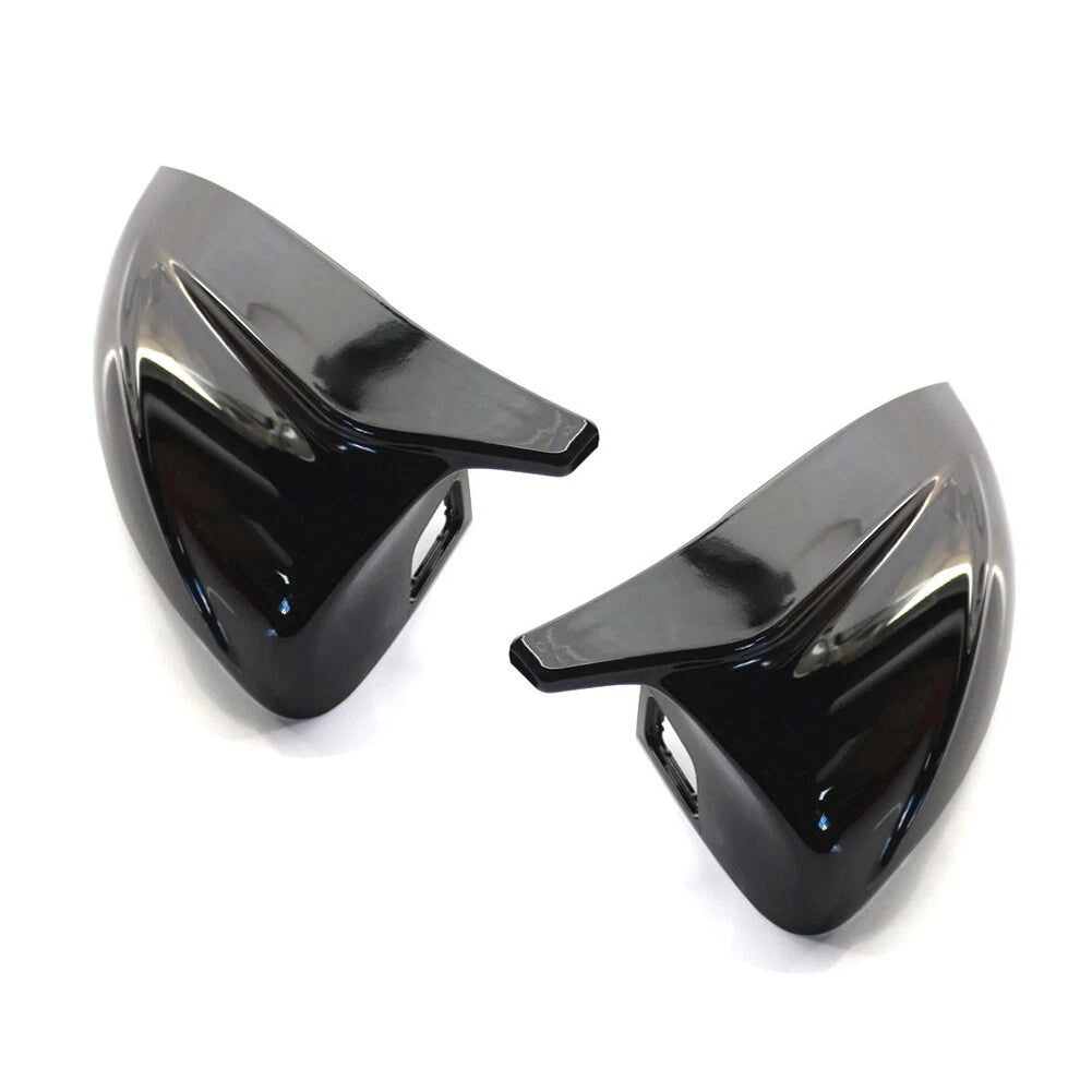 Black Side Mirror Covers w/ Lane Assist for Audi A3/S3/RS3 (2014-2020)