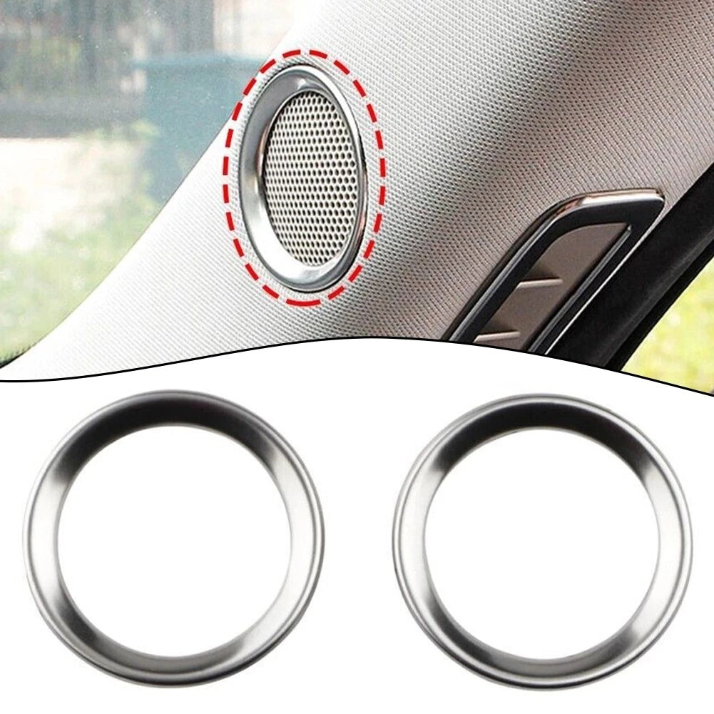 2 x Car A Pillar Speaker Ring Frame Sound Circle Trim for Mazda CX-5 (2017–2022)