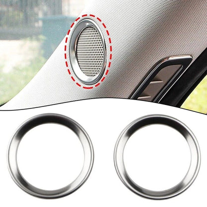 2 x Car A Pillar Speaker Ring Frame Sound Circle Trim for Mazda CX-5 (2017–2022)