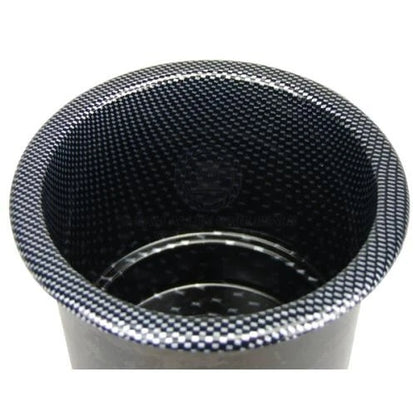 Drink Holder - Plastic Faux Carbon Print Stepped Base for Boat, Caravan, RV