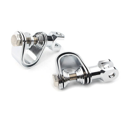 25mm & 32mm Chrome Highway Engine Crash Bar Mount Foot Pegs for Car Model