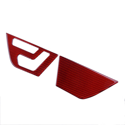 Red Carbon Fiber Seat Adjust Button Cover Trim for Benz C W204 (2007-2013)