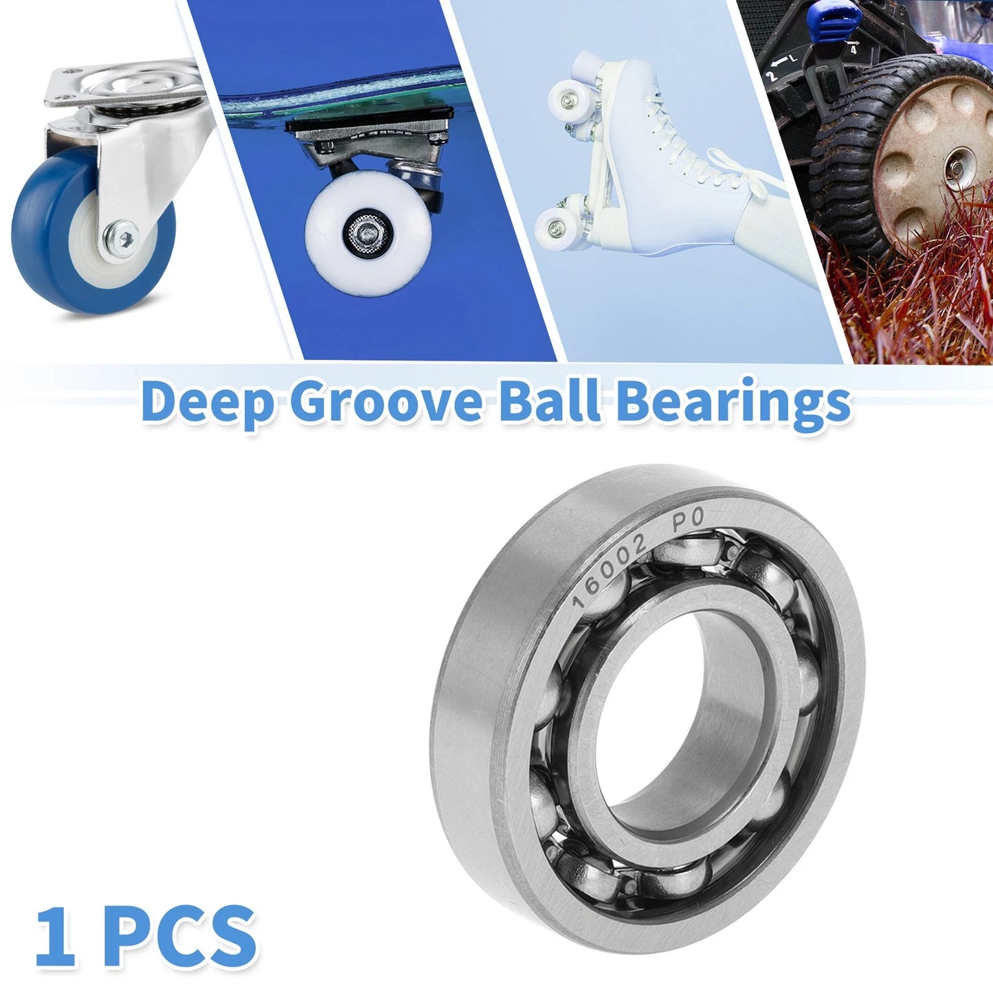 Deep Groove Ball Bearings / 15x32x8mm for Scooter Skateboard
