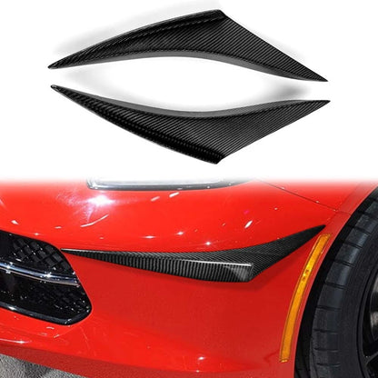 Carbon Fiber Front Bumper side Body Canards for Chevrolet Corvette C7 2014-2015