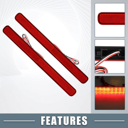 Rear Bumper Reflector LED Brake Tail Light for Acura TSX