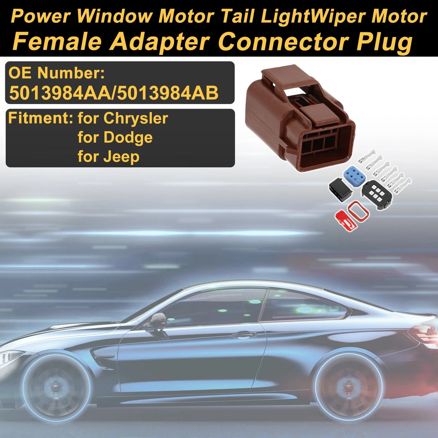 Power Window Motor Connector Plug for Chrysler (2001-2007)