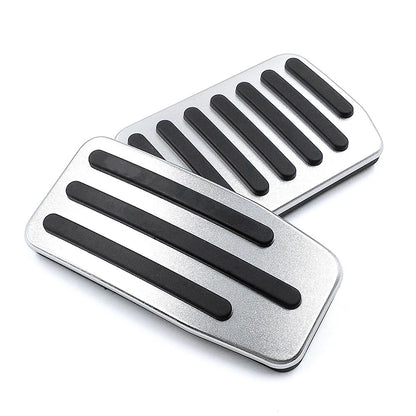 Silver Steel Brake Gas Pedals Protection Cover for Tesla Model 3 (2017-2023)