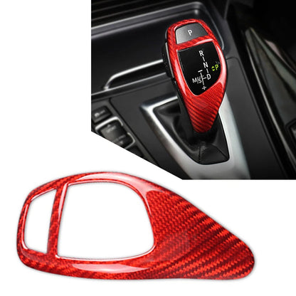 Carbon Fiber Gear Shift Knob Cover Trim for BMW 1 2 3 4 5 6 X3 X5 X4