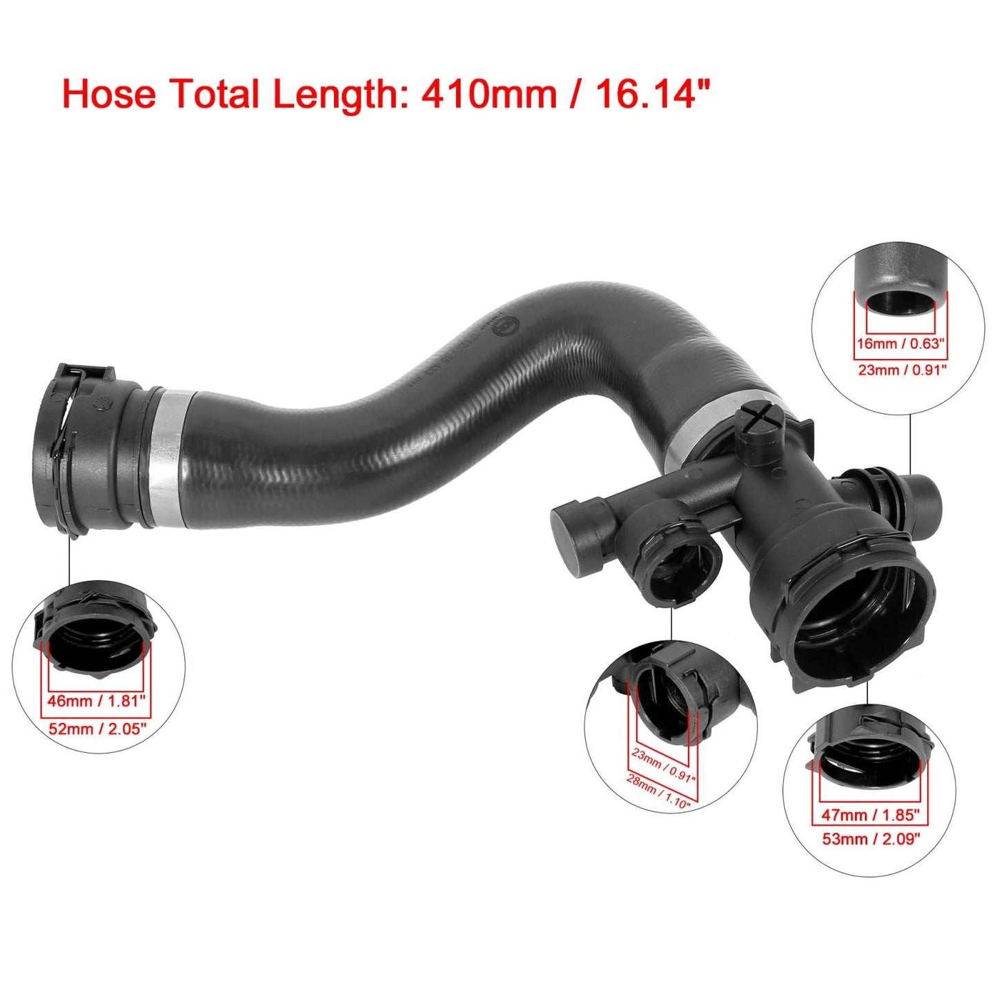 Radiator Coolant Water Hose for BMW X3 (2006-2010)