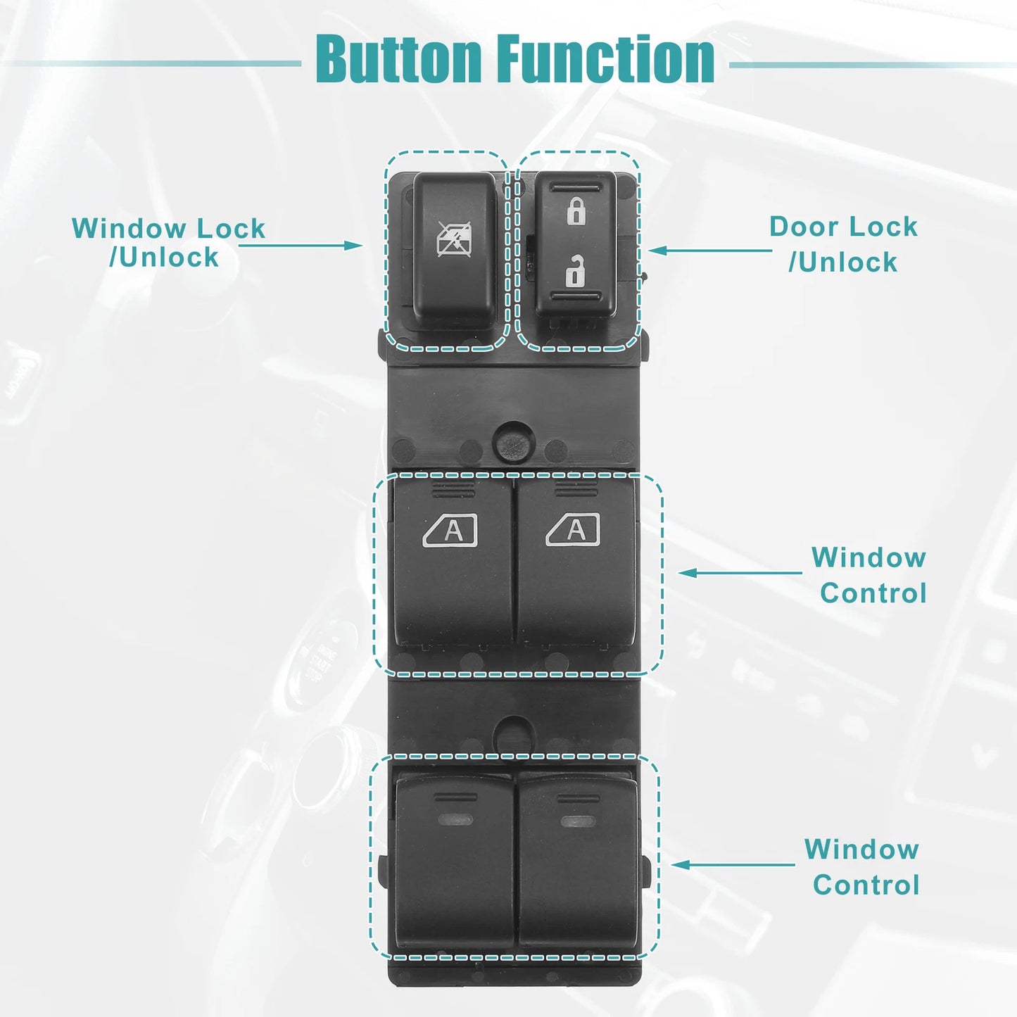 Power Window Switch for Nissan Maxima (2000-2003)