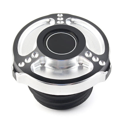 Fuel Gas Tank Cap Cover for Harley Sportster Touring Softail Dyna (1992-2017)