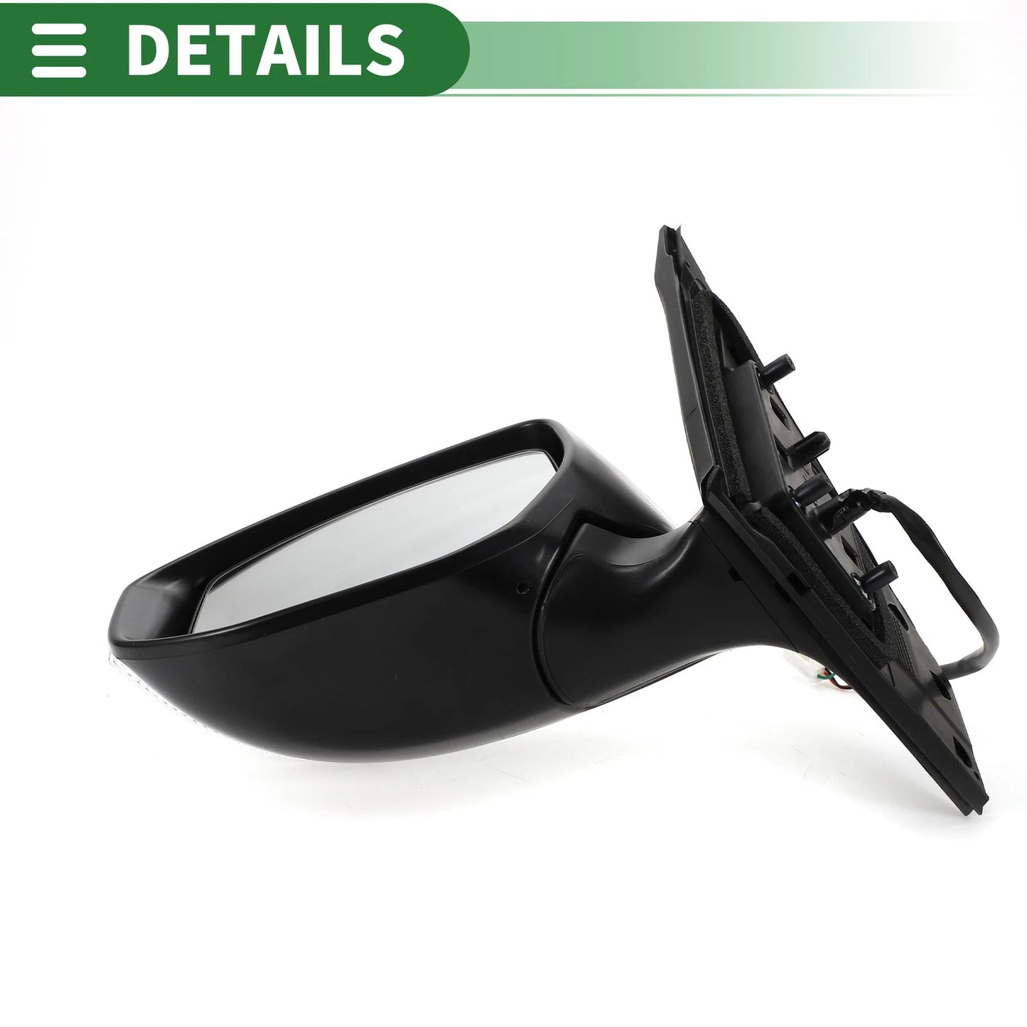 Left Side Door Mirror for Nissan Sentra (2016-2019) Manual Folding Black