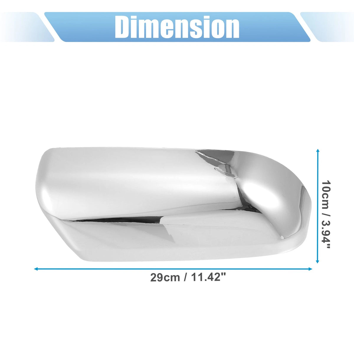 Triple Chrome Plated Mirror Cover Trim for Ford F-150 (2007-2014)