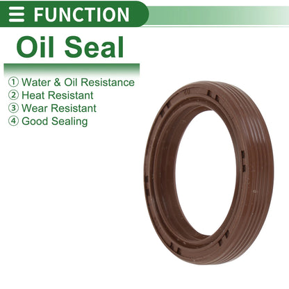 Oil Seal 5 x 30x40x7mm FKM Rubber Brown High Pressure for Car