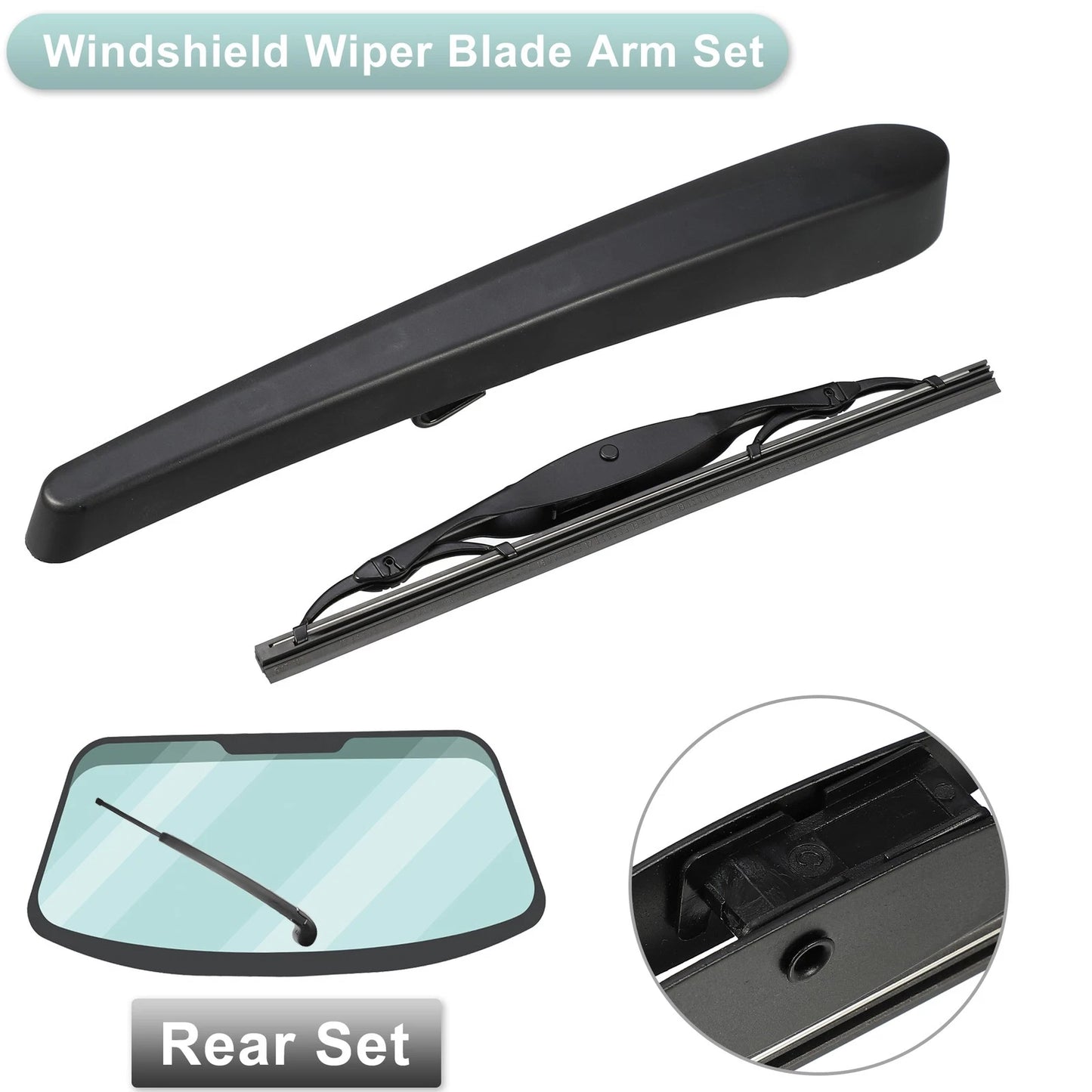 Rear Windshield Wiper Arm Set for Buick Encore Chevrolet Trax (2013–2020)