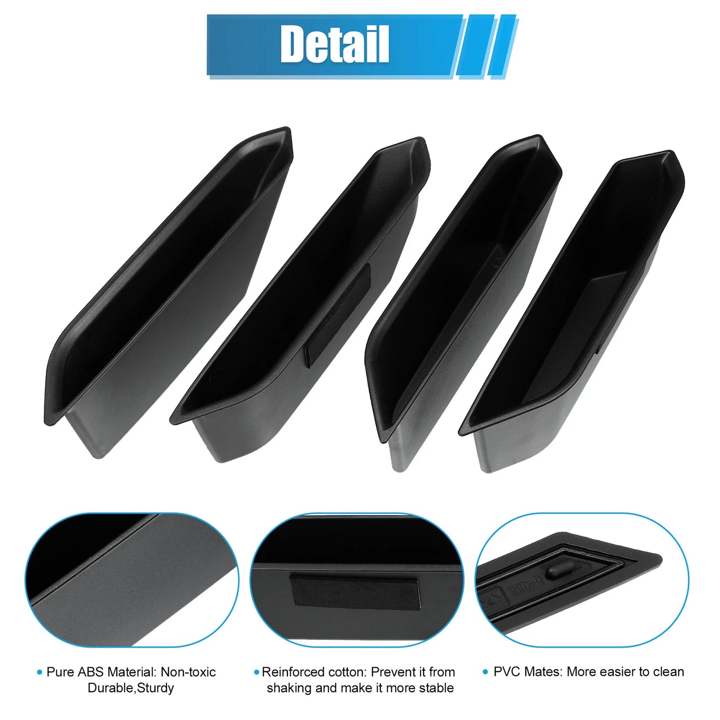4 x Front Rear Door Handle Storage Box for Ford Bronco (2021-2023)