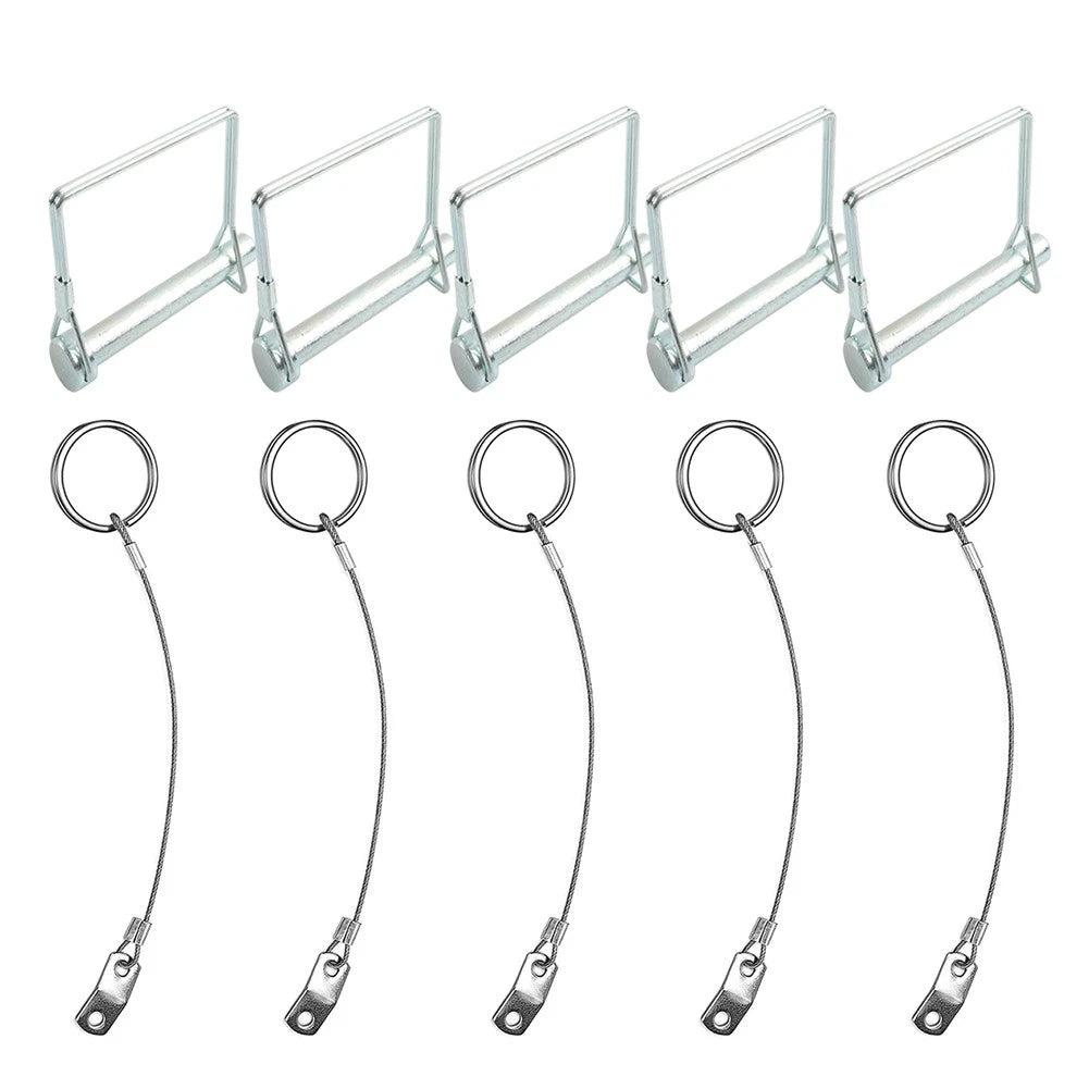 Shaft Lock Pin for Trailer Tow Coupler with Anti-Lost Rope