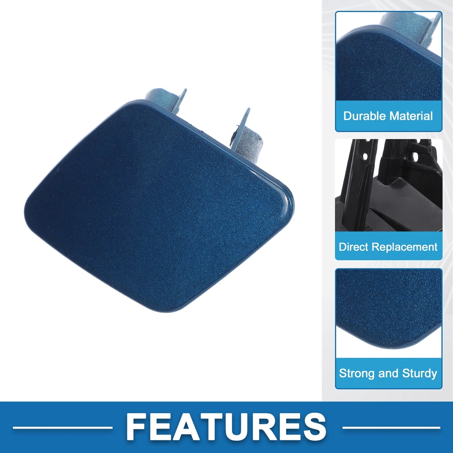 Front Left Bumper Headlight Washer Nozzle Cover for BMW 1 Series Blue