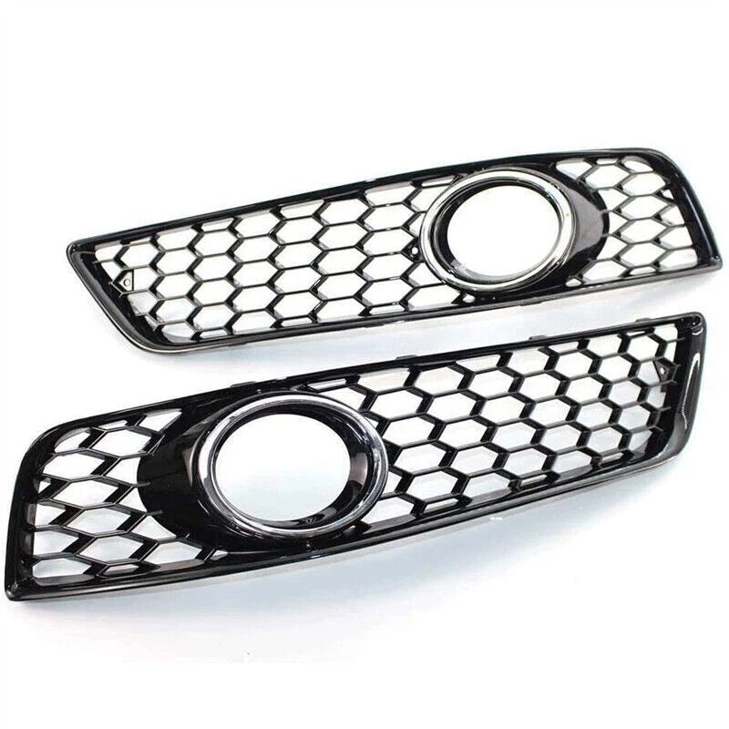 Chrome Ring Front Fog Light Grill Trim for Audi A3 8P S-Line (2009-2013)