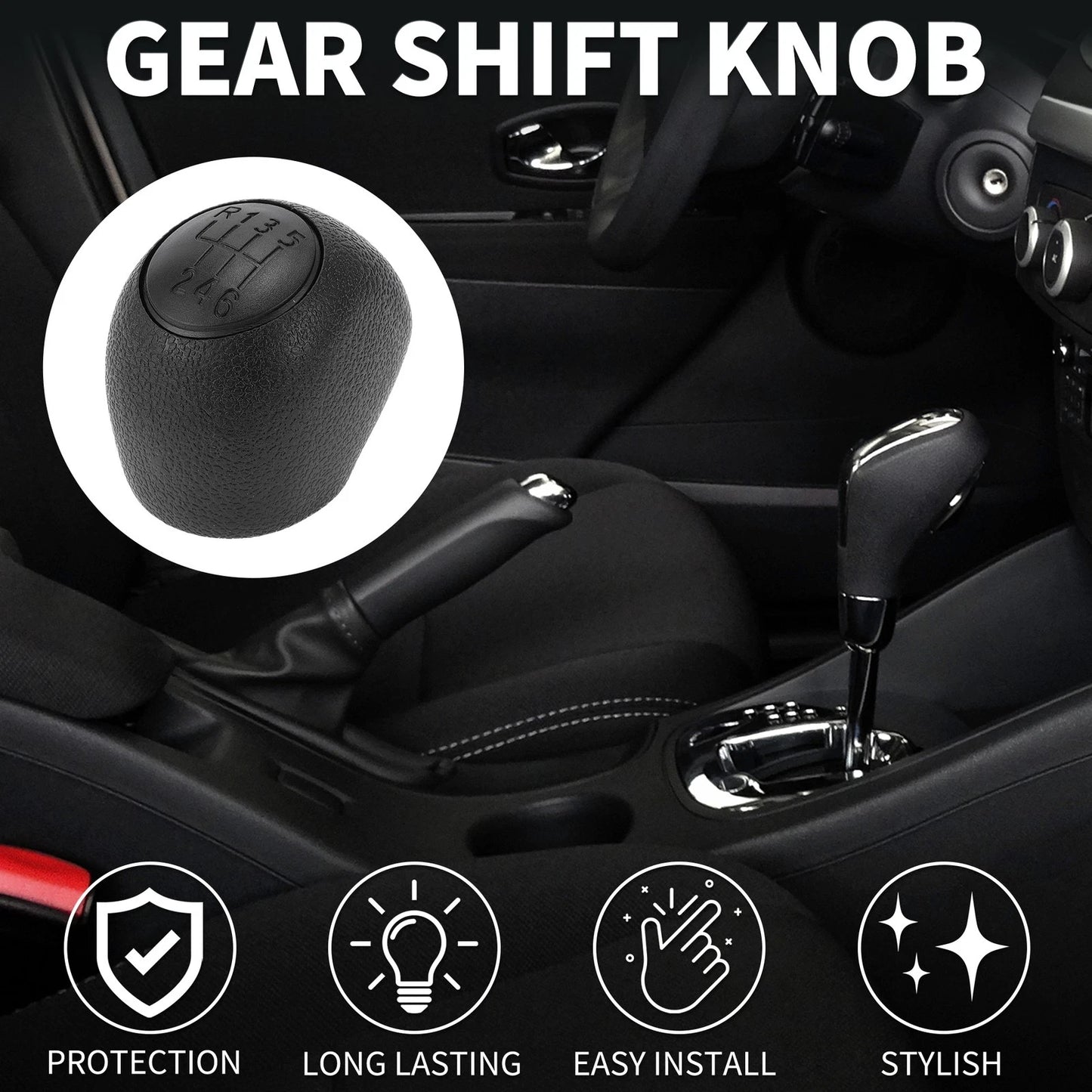 6 Speed Manual Gear Shifter Knob for Citroen Jumper Relay (1994-2006)