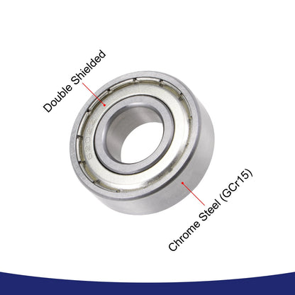 6202ZZ 2 x Ball Bearing 15x35x11mm Double Shielded P6 ABEC-3 for Universal