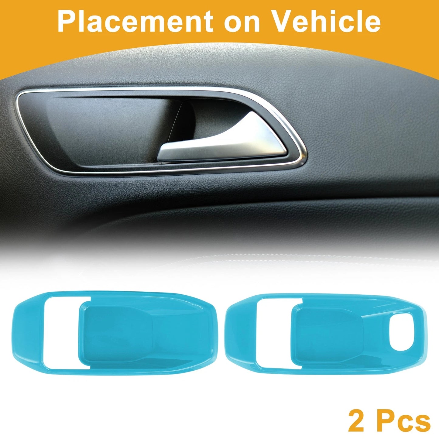 Interior Door Handle Bowl Cover Trim for Jeep Wrangler Gladiator JT