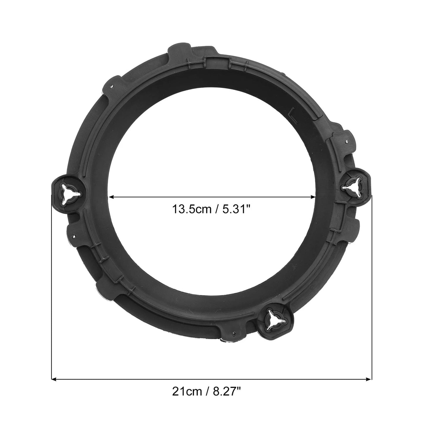 7" Round Headlight Mounting Bracket  for Jeep Wrangler TJ (1997-2006) Black