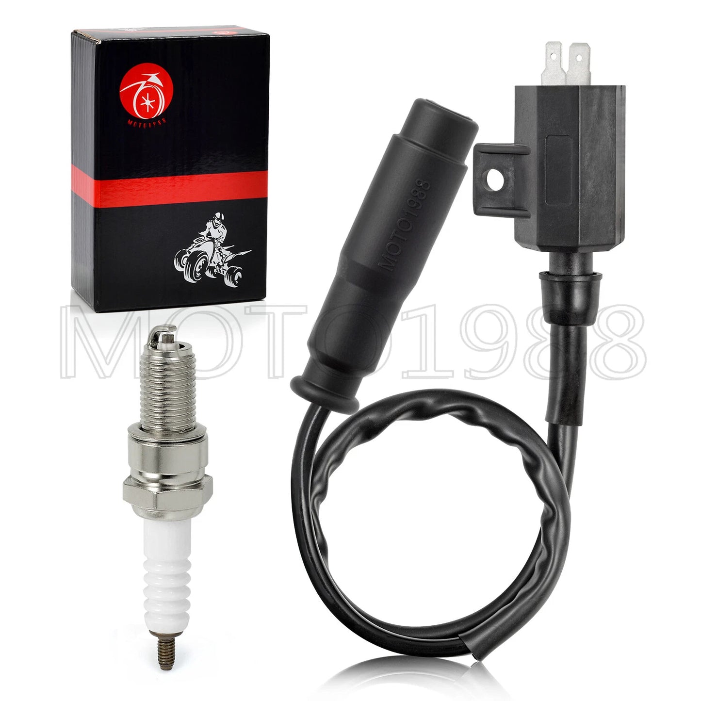 Ignition Coil Spark Plug Cap for Kawasaki Bayou 400 (1993–1999)