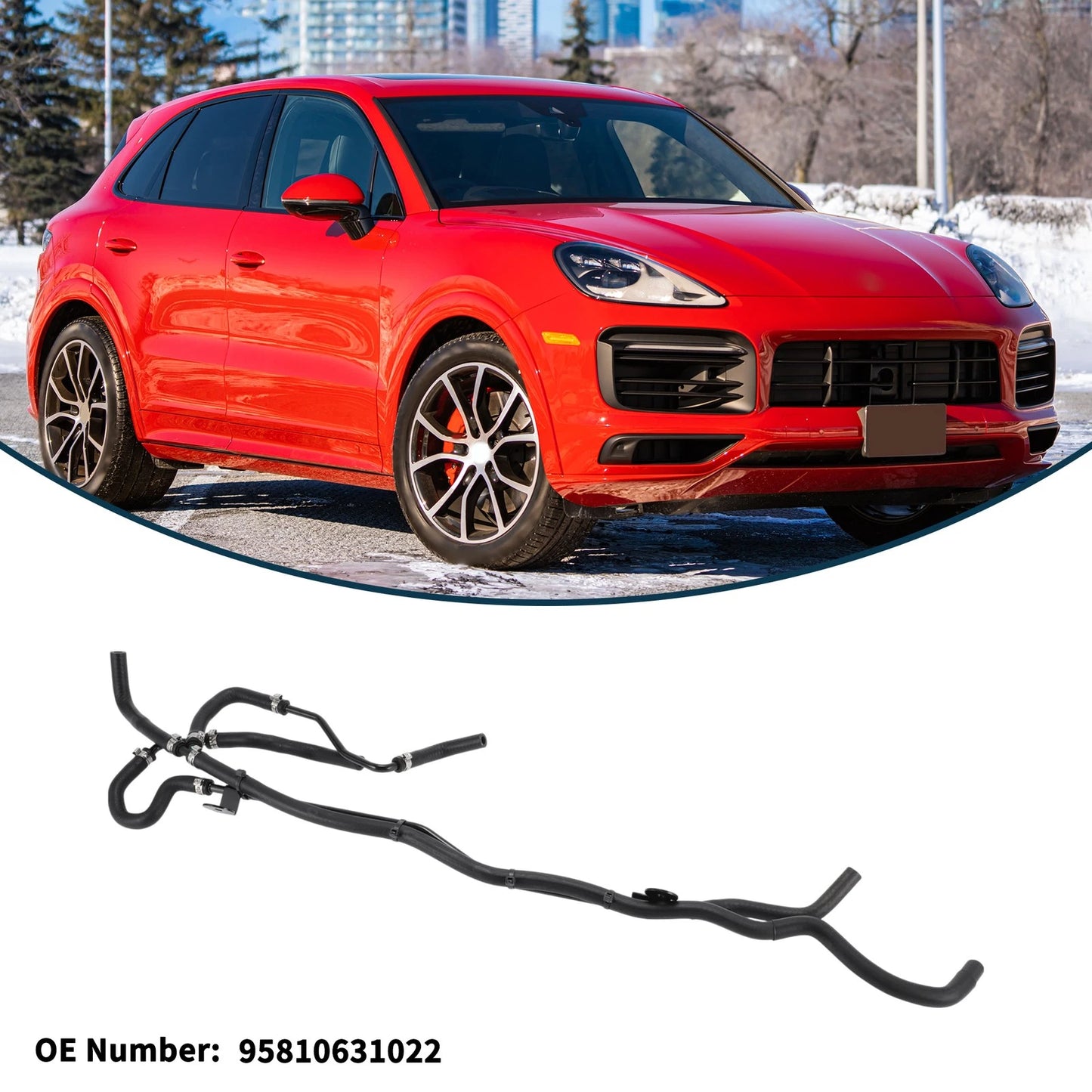 Radiator Hose for Porsche Cayenne (2013 - 2014) Cooling Liquid Tube